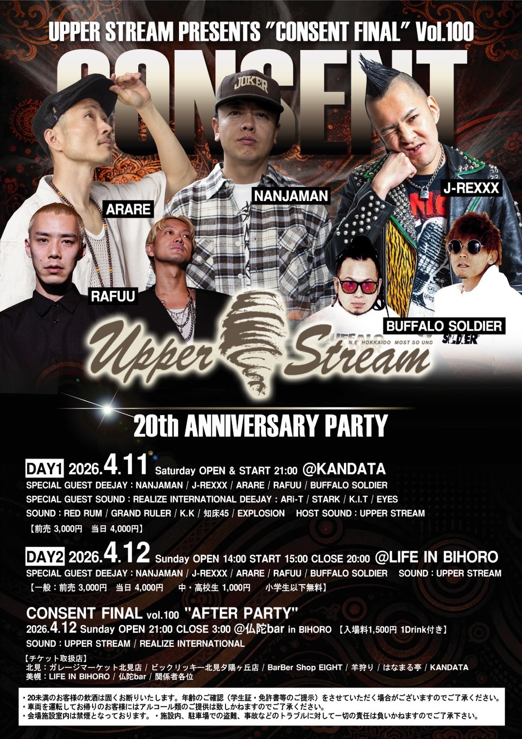 UPPER STREAM PRESENTS 'CONSENT FINAL' Vol.100